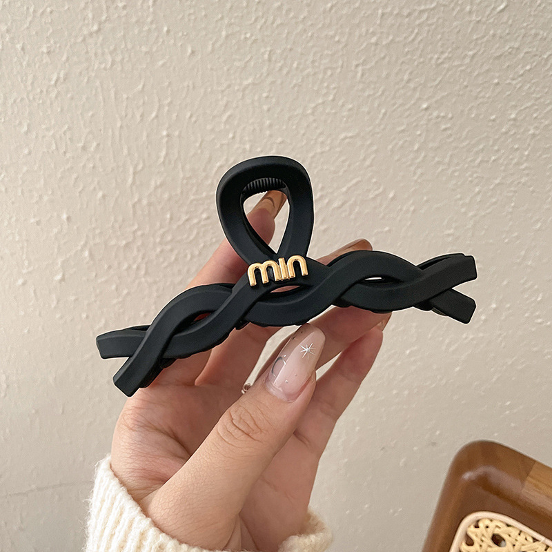 Accesorios para el cabello de pinza de tiburón de acrílico grande de Corea, clip de agarre para el cabello de disco simple, tocado de horquilla de cabeza femenina al por mayor