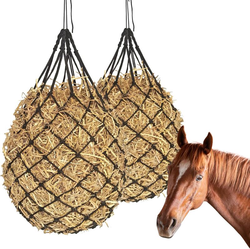 Slow Feeding Hay Net Horse Cattle Sheep Alpaca Slow Feeding Net Bag Horse Grass Net Horse Grass Bag Cross Border Hay Bag