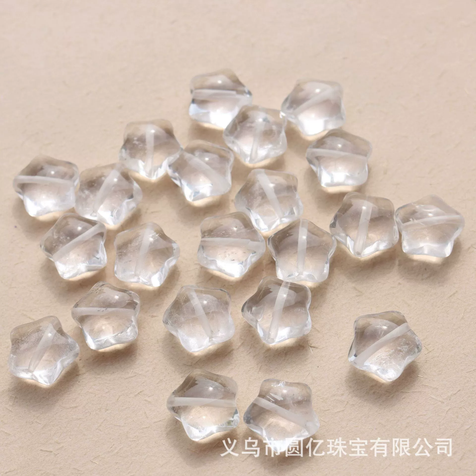 White white crystal, beads handmade, accessory, accessories, through hole, wholesale