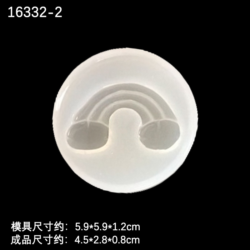 Espejo cristal epoxi Arco Iris cráneo cabeza trébol nota pastel taburete creativo DIY material decorativo Accesorios