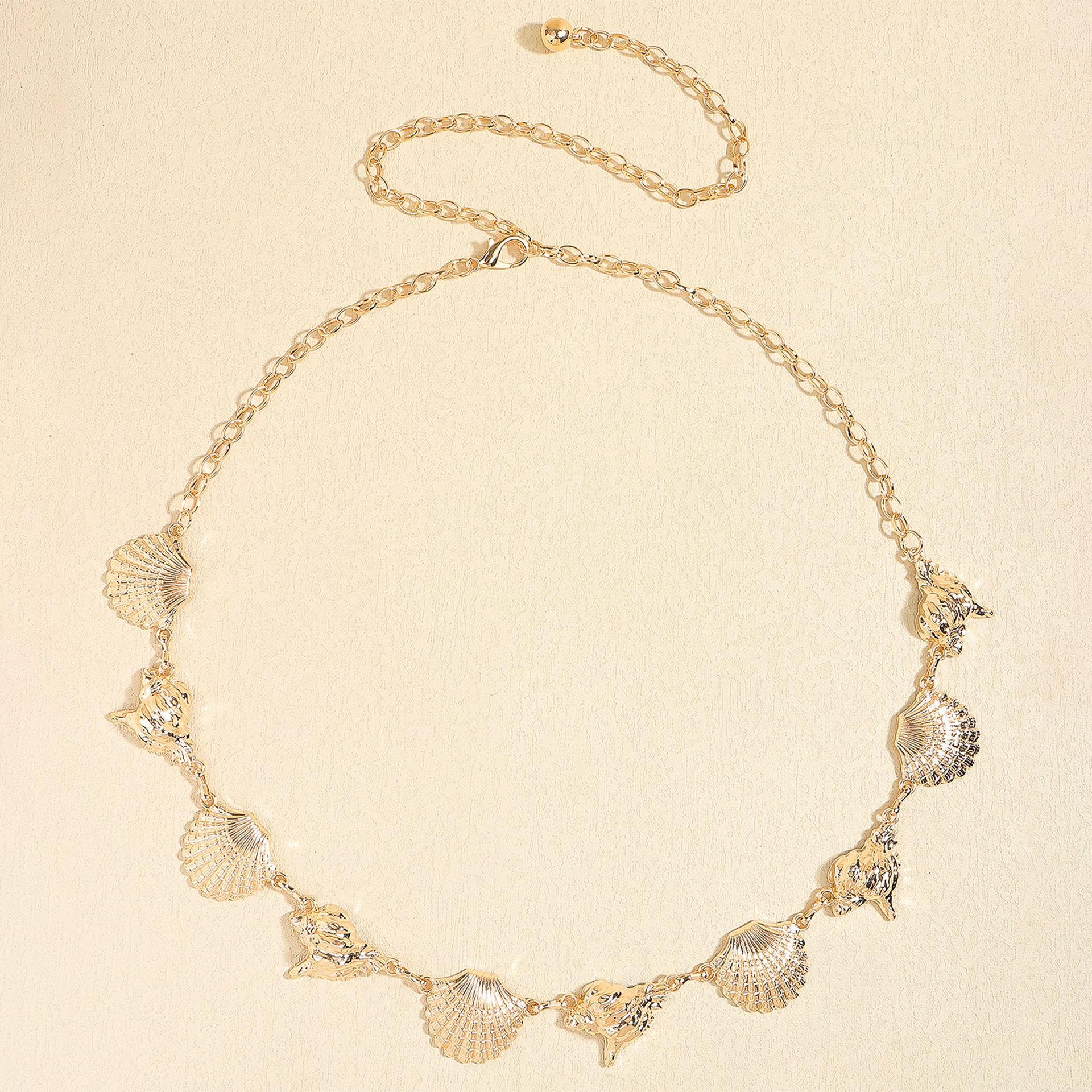 Basic Retro Geometric Starfish Metal Shell Unisex Chain Belts display picture 4