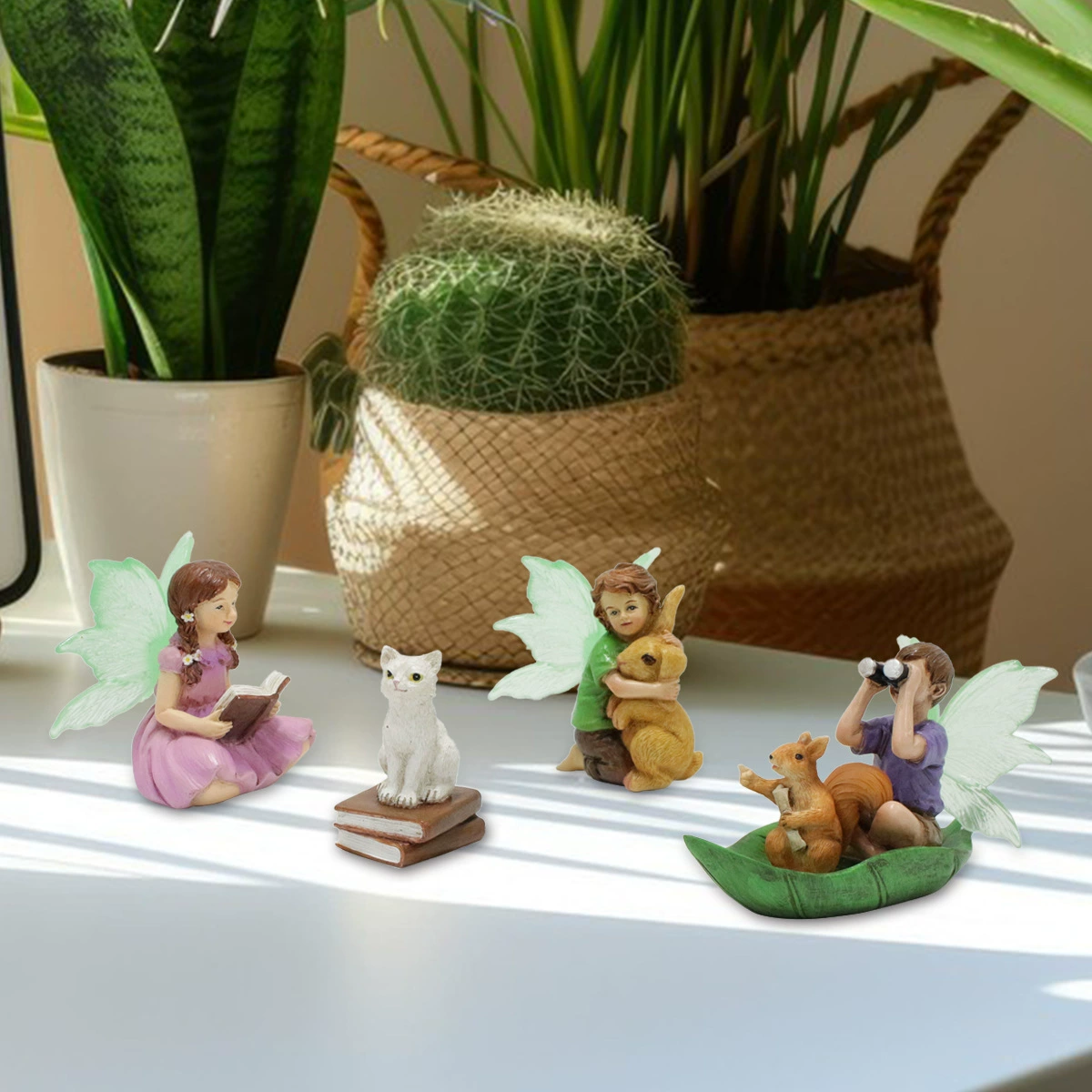 (Cross-border trading), fairy travel set, rabbit, statue, cat