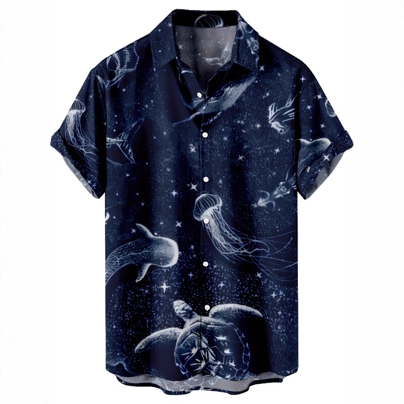 2025 Shirt, Skin-Friendly, Soft, Breathable, Men's Short-Sleeved Collared Shirt with Printed Pattern 2025 Shirt, Skin-Friendly, Soft, Breathable, Men's Short-Sleeved Collared Shirt with Printed Pattern
