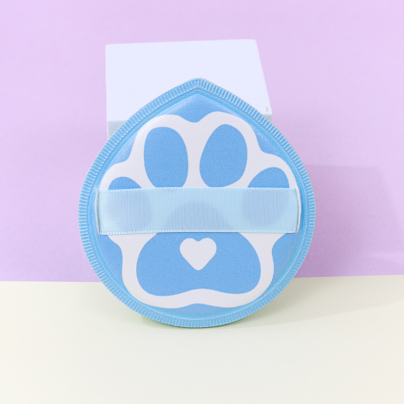 Patas de gato personalizadas de fábrica, soplo de algodón de azúcar, poliuretano grueso grande, pata de oso, esponja de maquillaje, cojín de aire se agranda cuando se expone al agua
