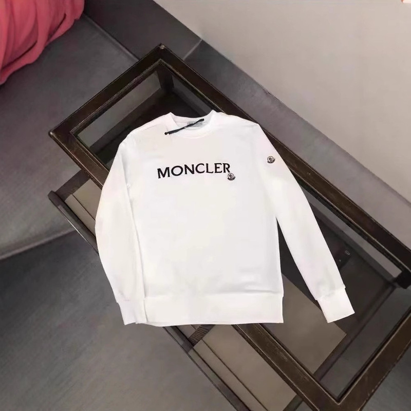 2026 Men's Sweatshirt Cross-Border Autum New Original Standard Monogram Round Neck Embroidered Men's Pure Cotton Round Neck Sweatshirt