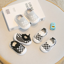 春秋儿童透气室内外鞋宝宝软底防撞学步鞋男女童时尚飞织网面鞋潮