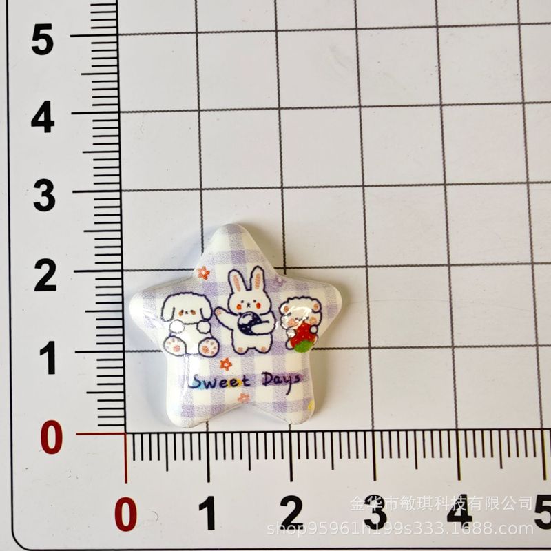 新しい漫画アップル動物スター diy 携帯電話ケース靴バックルヘアピンジュエリー樹脂アクセサリー材料卸売|undefined