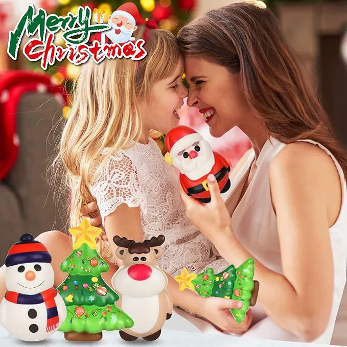 Глобальная продажа холодная рождественская елка плюшевый пу, медленно возвращается к пенообразованию, игрушки для снятия стресса Санта Санта Санта