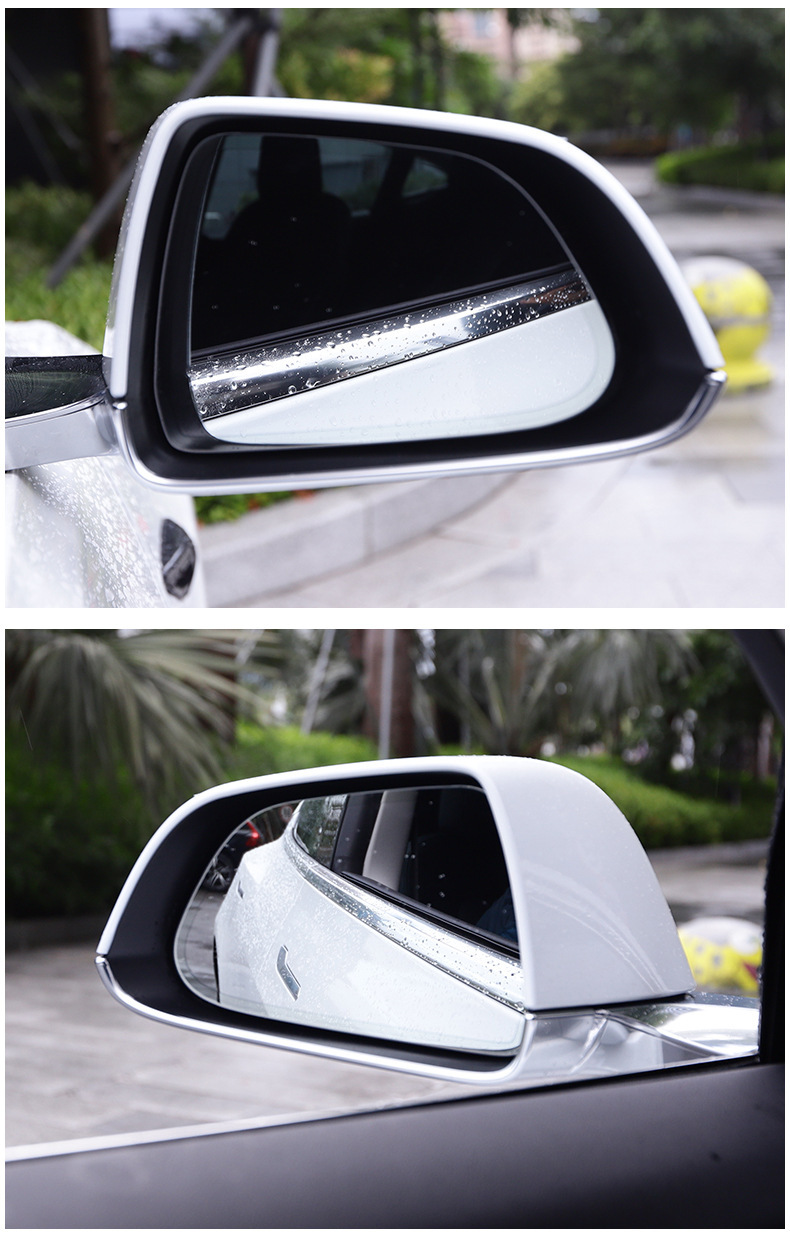 Suitable for Tesla Model 3Y Rearview Mirror Rainproof Film, Nano Anti-Fog Rearview Reflective Reversing Mirror Waterproof Film