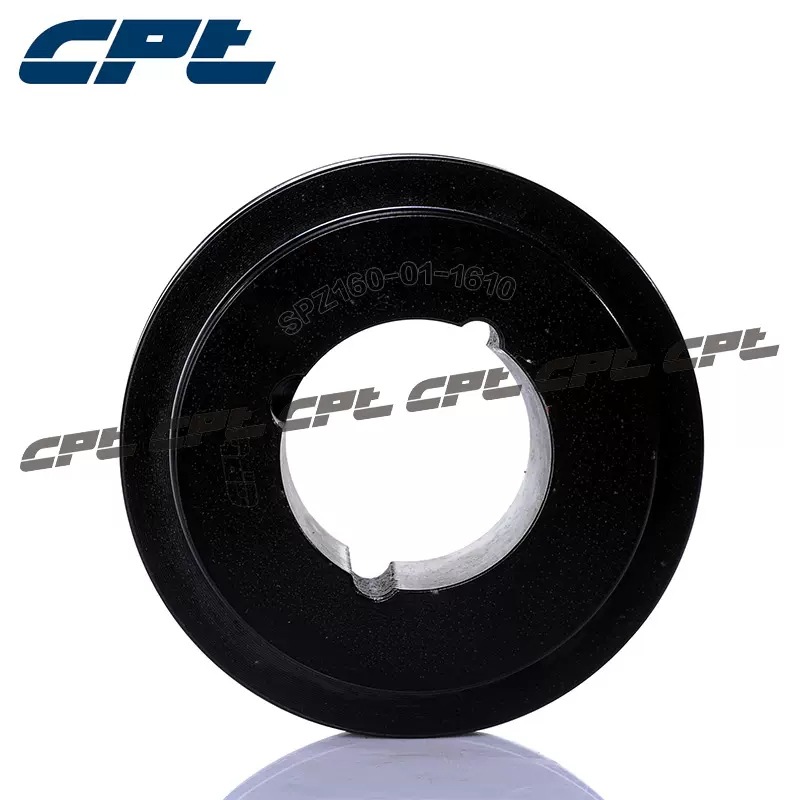 CPT欧标皮带轮SPZ160-01-1610一槽节径160适配锥套1610铸铁皮带轮
