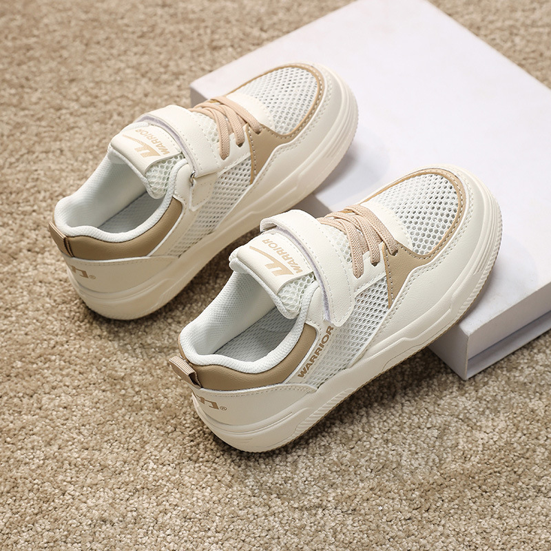 Niños pequeños zapatos blancos transpirables primavera y otoño 2025 zapatillas de deporte zapatos de red para niños zapatos de niña zapatos deportivos niños grandes malla para niños