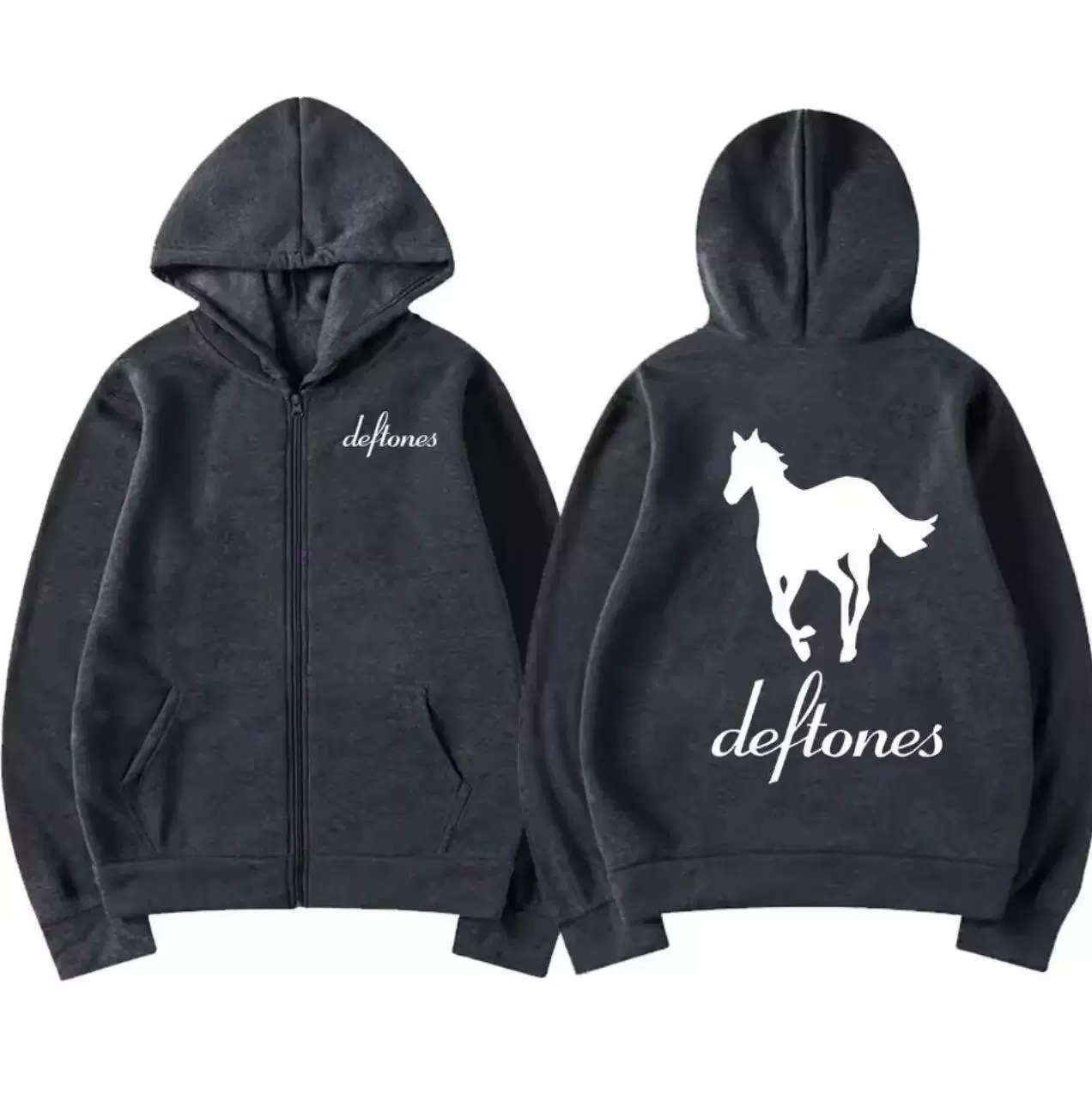 Толстовка (DEFTONES) на молнии, унисекс, цвета разные, размеры S–XXXL