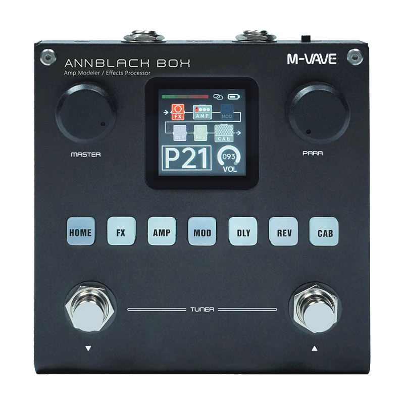 M-VAVE guitarra eléctrica efecto integrado caja negra bajo multifunción altavoz de un solo bloque tarjeta de sonido analógica grabación interna