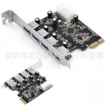 USB3.0 PCI-E к USB3.0 вращательная карта расширения 4 порта высокая скорость 3.0USB карта