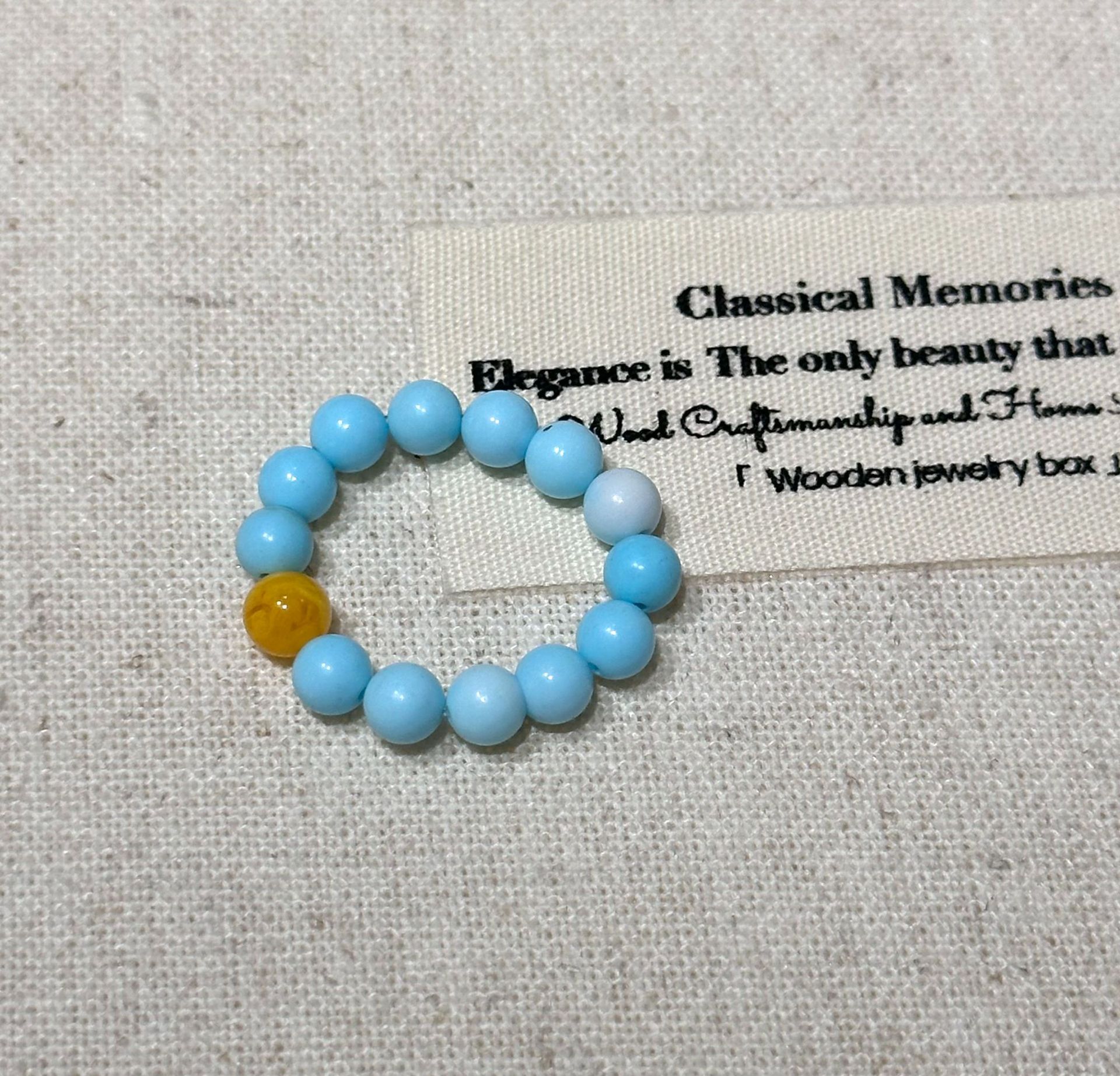 Turquoise ring wax agate