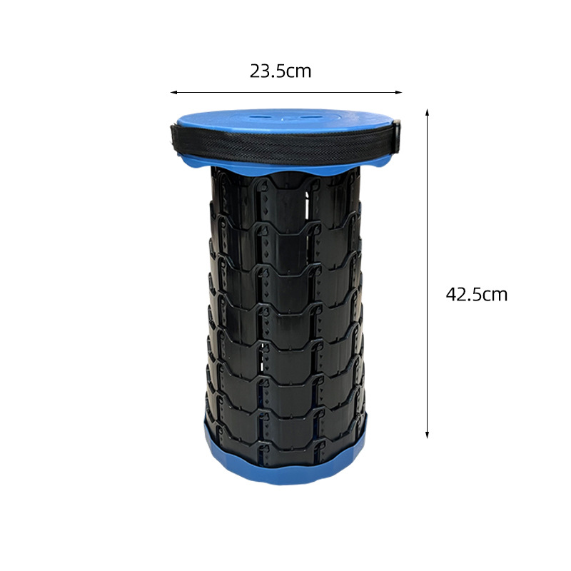 Transfronterizo arco iris casero taburete plegable taburete de pesca portátil al aire libre ajustable altura de viaje silla plegable