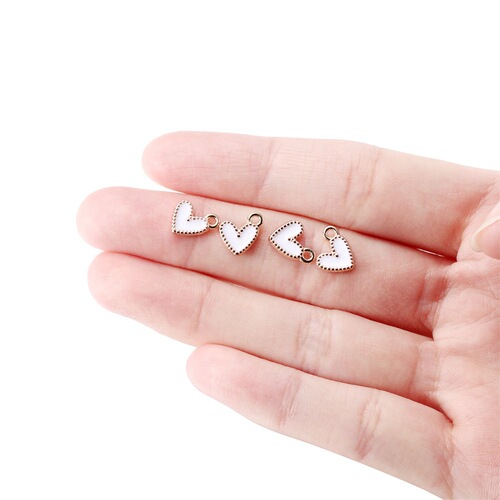 Amazon new alloy oil dripping pendant diy mobile phone case jewelry accessories handmade oil dripping love pendant