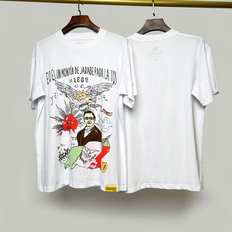 国境を越えた高品質THAT'S A AWFUL LOT OF COUGH SYRUP咳止めシロップ純綿Tシャツ|undefined