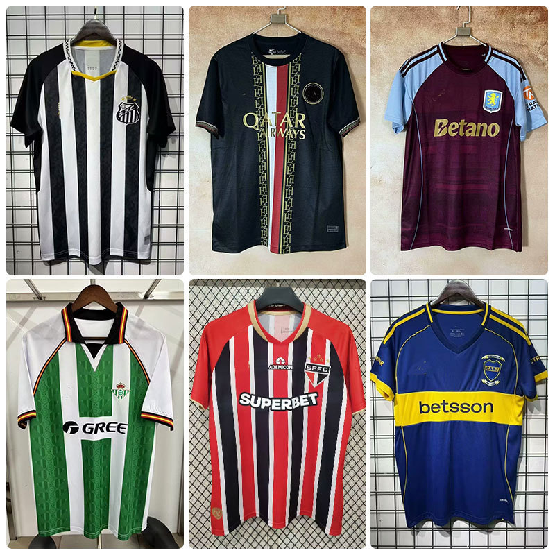 Inter Milan Football Jerseys, Ac Milan, Barcelona, Manchester United, Paris Saint-Germain Jerseys, River Plate, Palestine Team Uniforms, One-Piece Drop Shipping