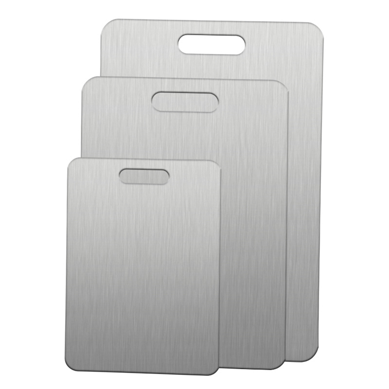 25 Tabla de cortar de acero inoxidable alemana 316 Tabla de cortar comercial 304 Tabla de cortar a prueba de moho para el hogar de doble cara Tabla de cortar Cocina al por mayor