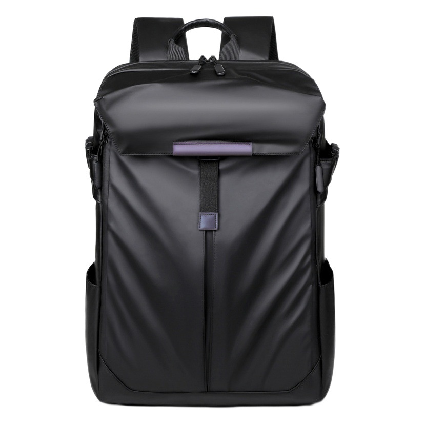 Mochila de negocios Bolso de computadora de viaje al aire libre de gran capacidad Mochila de película de cuero de alta gama deportiva multifuncional Mochila de computadora