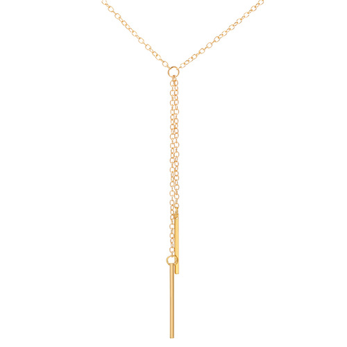 European and American ins style long tassel necklace retro fashion one-word chain pendant sweater chain simple necklace wholesale