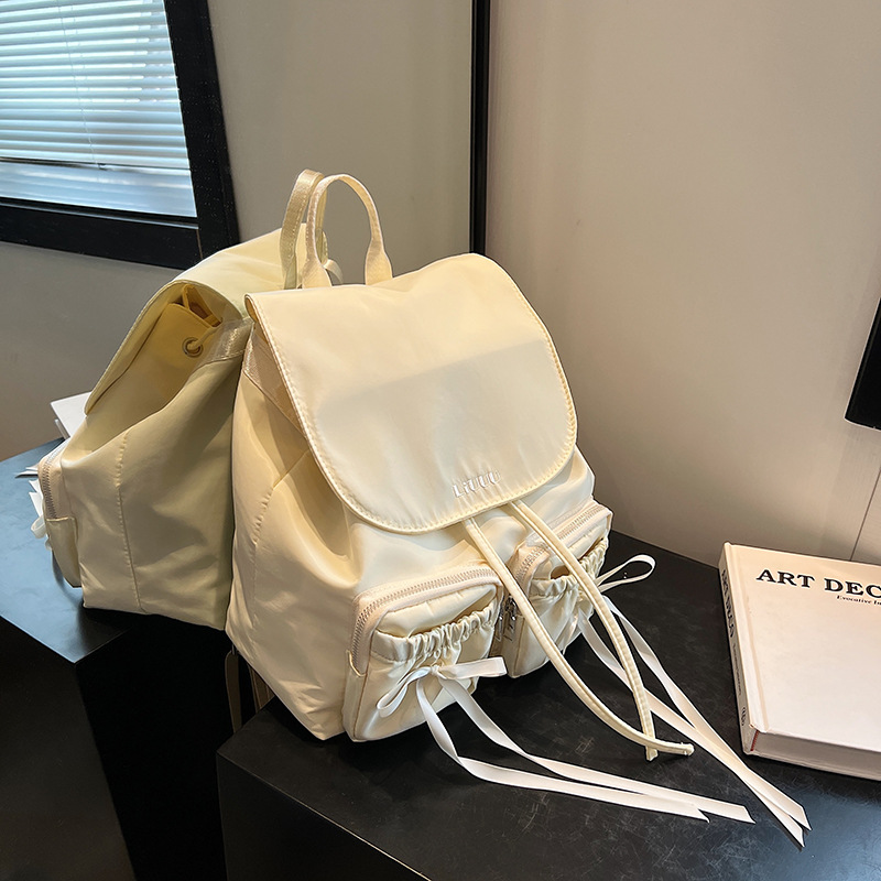 韓國ins簡約休閒雙肩包女2024夏季新款時尚潮小背包學生包