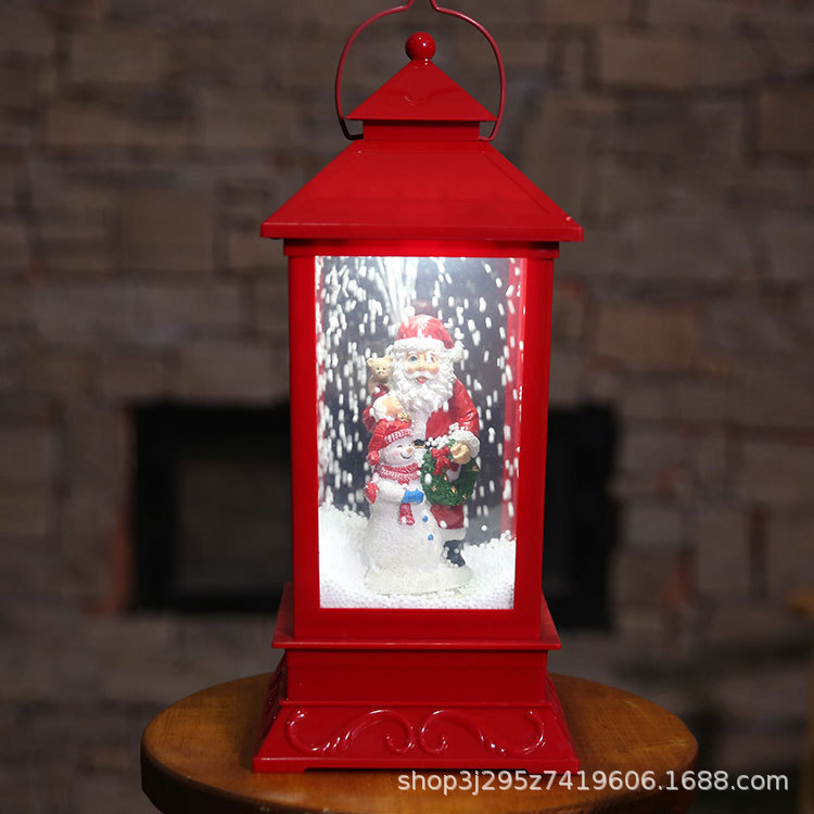 クロスボーダーヨーロッパとアメリカのクリスマス音楽雪の光雪街路灯クリスマスギフトギフトショッピングモールの窓リビングルームの装飾品
