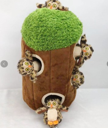 Amazon fuente árbol agujero Casa traje mascota perro escondite sonido de peluche de juguete creaking nido de gato en stock
