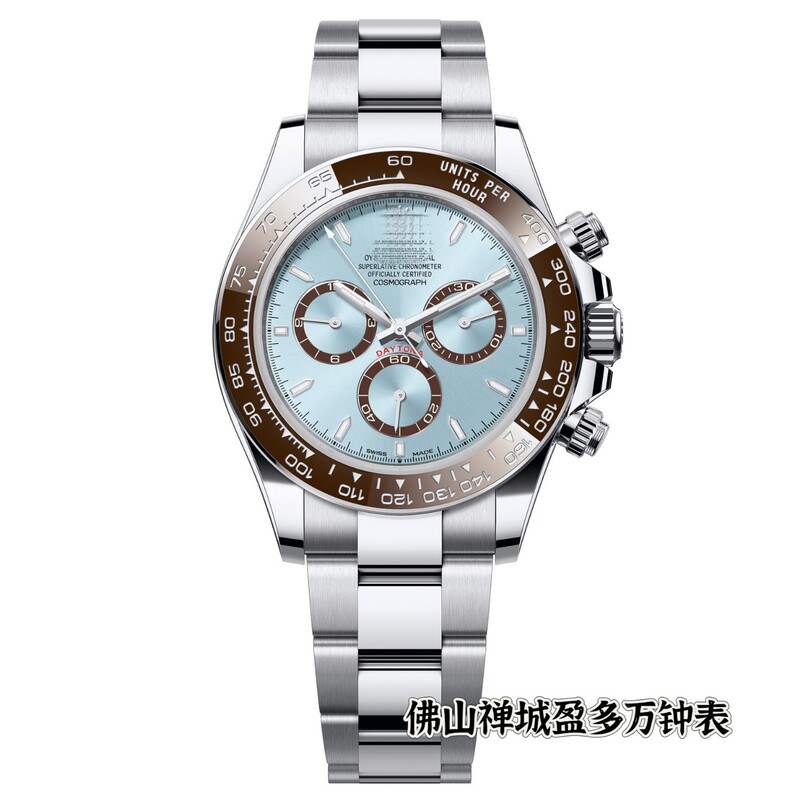New Model Daytona Three-Eye Six-Hand Ice Blue 4131 Multifunctional Chronograph Mechanical Men's Watch Guangzhou New Model Daytona Three-Eye Six-Hand Ice Blue 4131 Multifunctional Chronograph Mechanical Men's Watch Guangzhou