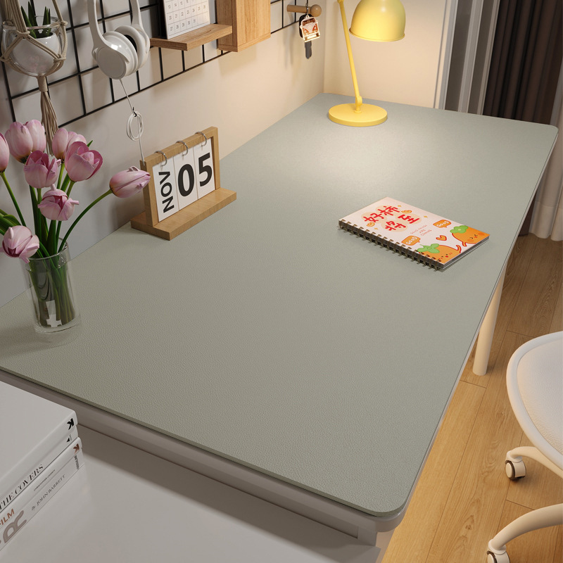 Protector de ojos de protección del medio ambiente Alfombrilla de mesa de libro Cuero para estudiantes Alfombrilla de mesa de color sólido Mantel de mesa a prueba de aceite Alfombrilla de mesa de computadora de aprendizaje antideslizante
