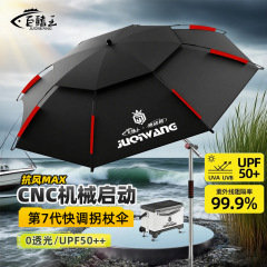 钓鱼伞2025新款户外专用钓鱼露营遮阳伞加厚黑胶防暴雨拐杖大钓伞