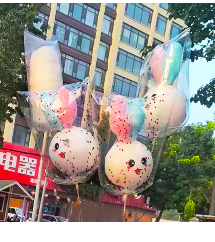 Bolsas de embalaje de marshmallow de lujo no fugas de aire alta transparencia de cinco colores correa de corazón de melocotón atado al por mayor minorista al por mayor