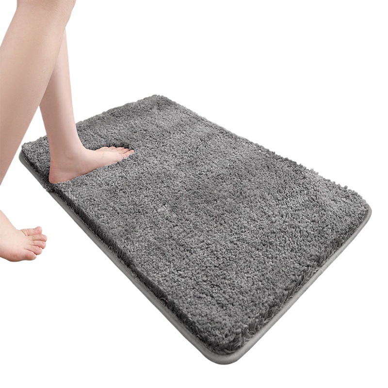 Alfombrilla antideslizante en la puerta del baño flocado Alfombra absorbente gruesa Alfombra de entrada del inodoro Alfombrilla de la puerta Alfombra de la cama del dormitorio