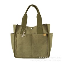 日本亚马逊热销女士帆布托特包 大容量防水简约手提包手拎通勤包