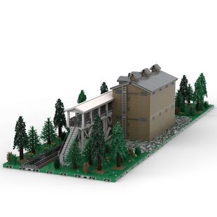 Cross-Border Moc-105900 Igloo Platform Expansion Style 3 11543 Particle Number Gifts