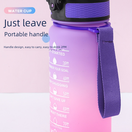 600ml mini grab-and-go cup with handle, straight-mouth snap-top space cup, plastic water cup for sports and outdoor use, wholesale
