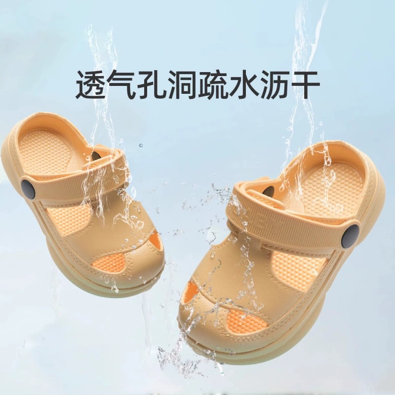 Детские домашние тапочки для мальчиков и девочек 2 лет, мягкая подошва, нескользящая подошва, летняя обувь