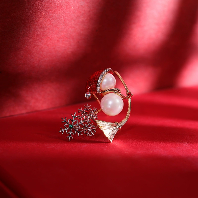 Трансграничная Рождественская брошь 2022 Рождественские чулки Колокольчик конфеты Рождественский Снеговик корсаж Брошь в виде рождественской елки