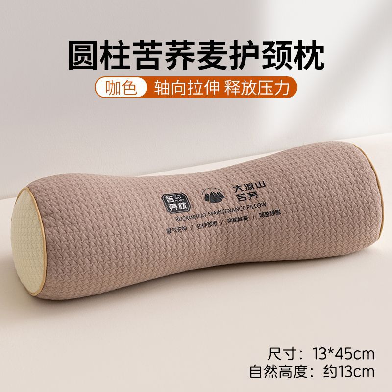 Almohada triangular de la columna cervical para adultos Almohada de caramelo duro de trigo sarraceno para ayudar a la corrección del sueño