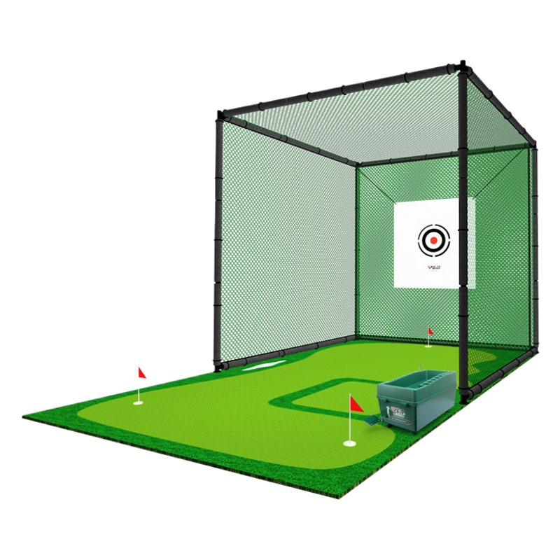 Qingzhou práctica de golf al aire libre huelga de golf jaula 3x3x3m entrenamiento de golf huelga Net