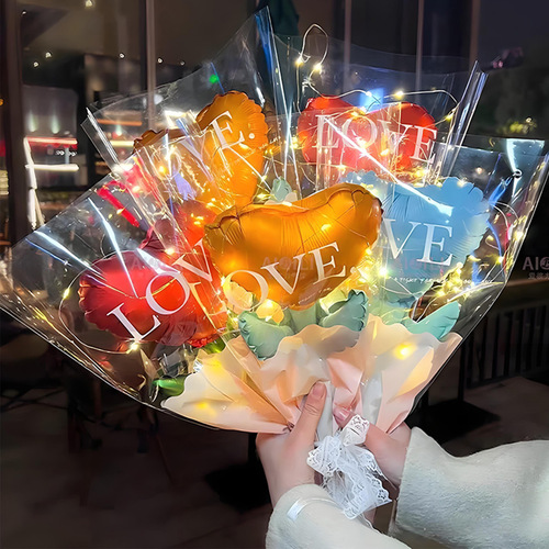 Qixi Valentine's Day Birthday Proposal Declaration Love Balloon Flower Bouquets Shopping Mall Event Atmosphere Ritual Feeling Photo Prop