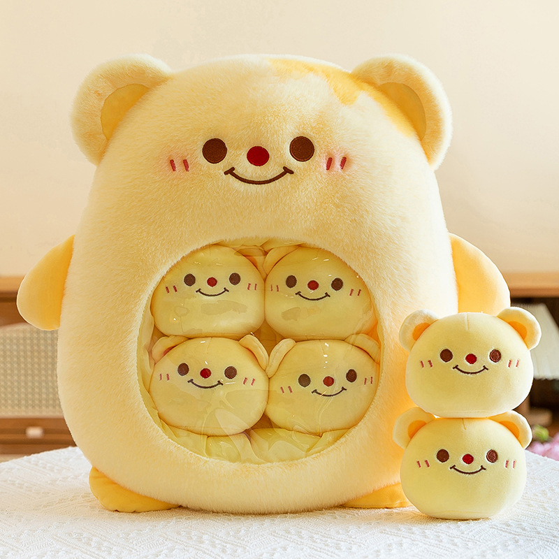 Almohada/cojín de peluche oficial y adorable de capibara, con snacks, muñeco suave, regalo para niñas o niños. image 9