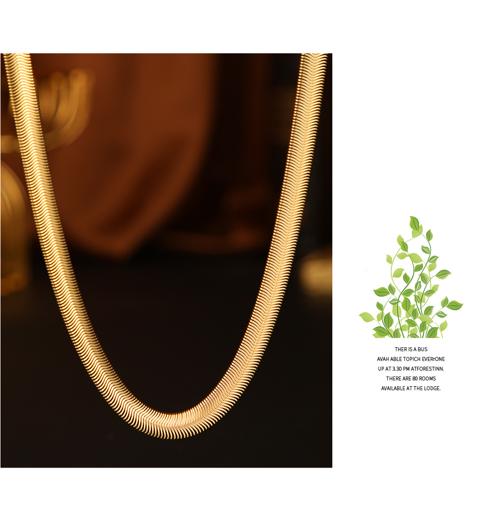 Fashion Geometric Titanium Steel Gold Plated Necklace 1 Piece