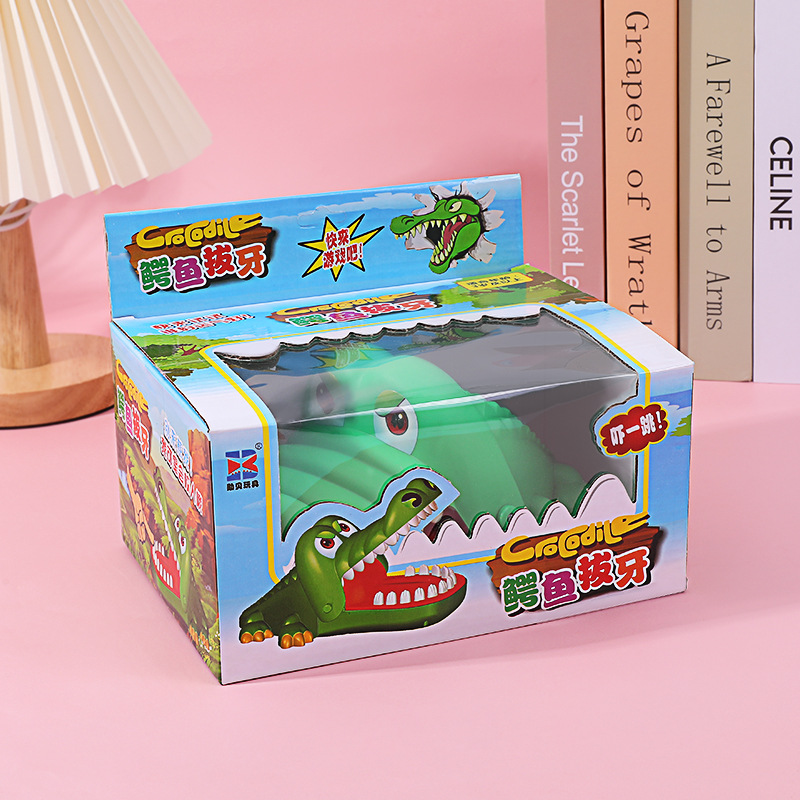 Morder los dedos pequeño cocodrilo dinosaurio para niños truco juguete niño Presione los dientes gran tiburón morder la boca de la gente tirar los dientes morder las manos