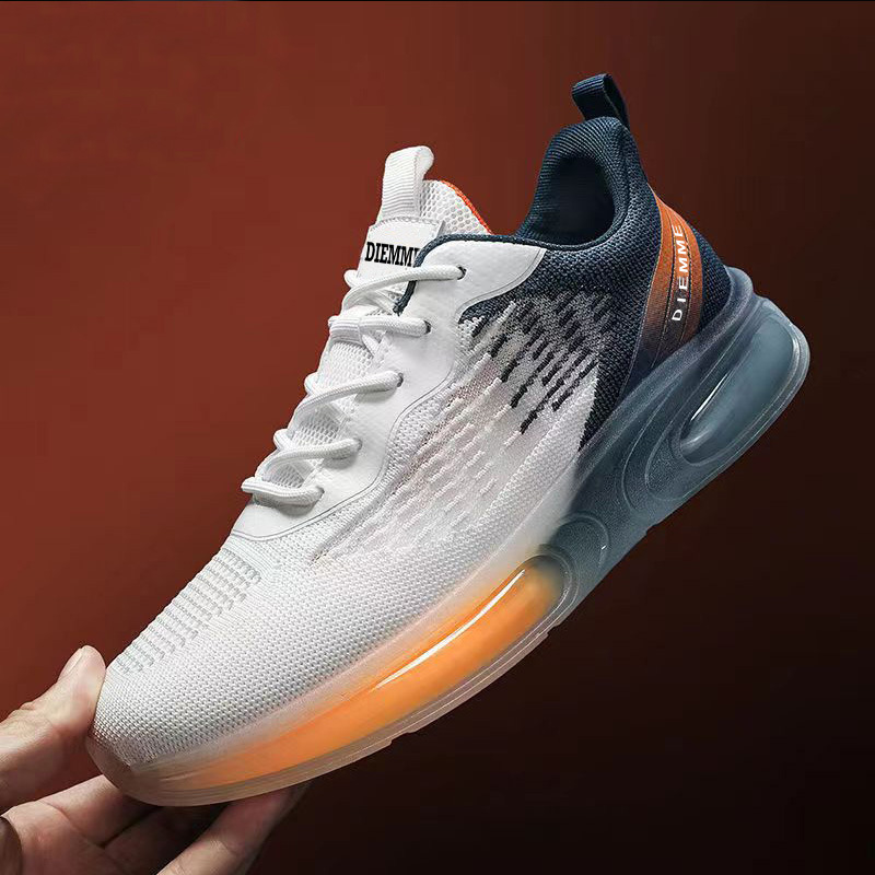 Zapatos de hombre, zapatos deportivos, nueva primavera, nueva malla casual de todo fósforo, gelatina transpirable, absorción de impactos, zapatos de moda para hombres al por mayor