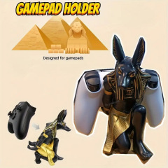 創意的なアヌビス犬神携帯ゲームの取っ手のスタンドのワイン棚の工芸品のデスクトップの装飾品の置物