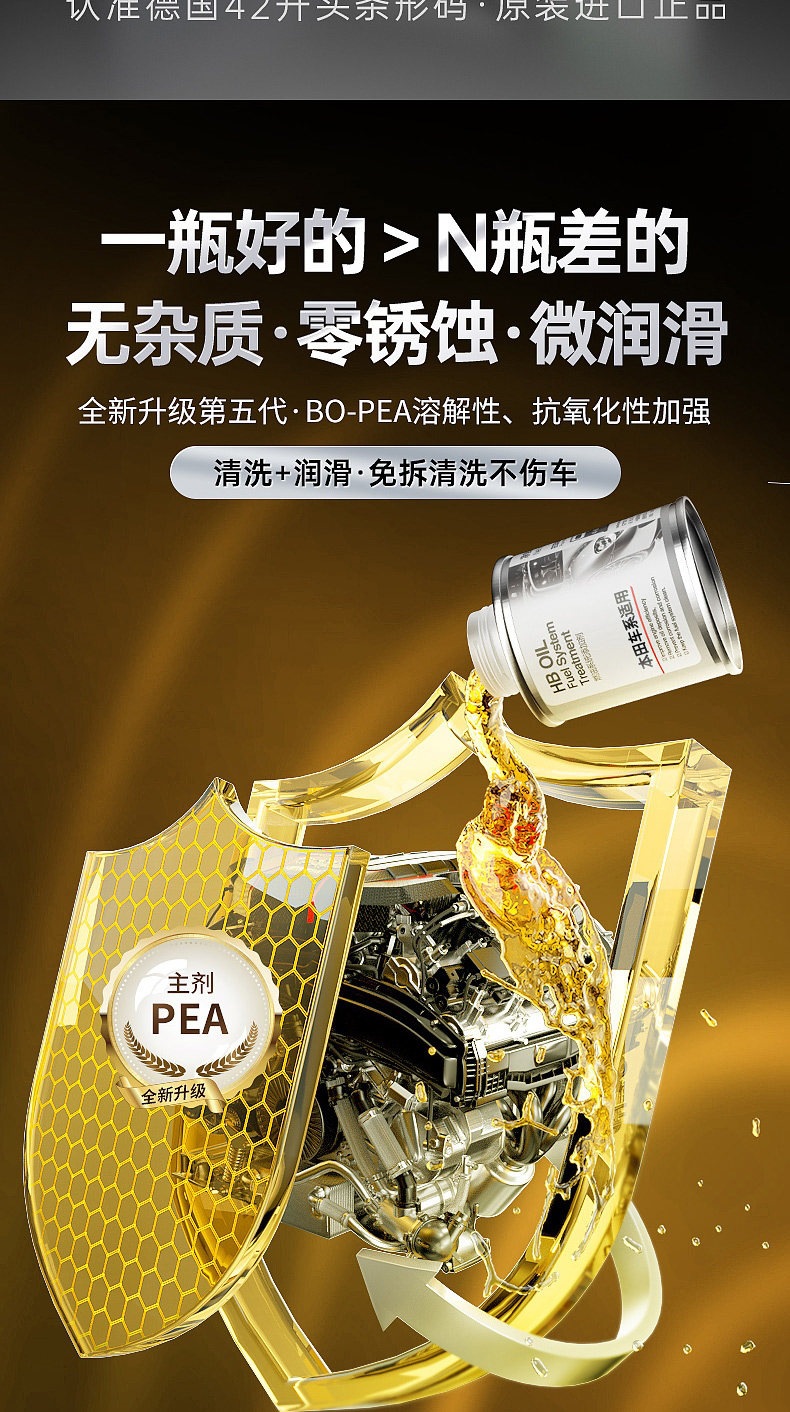 [Self-operated] HBOIL Honda Fuel Additive Carbon Deposit Cleaner for Odyssey, CRV, Accord, Lingpai, Civic