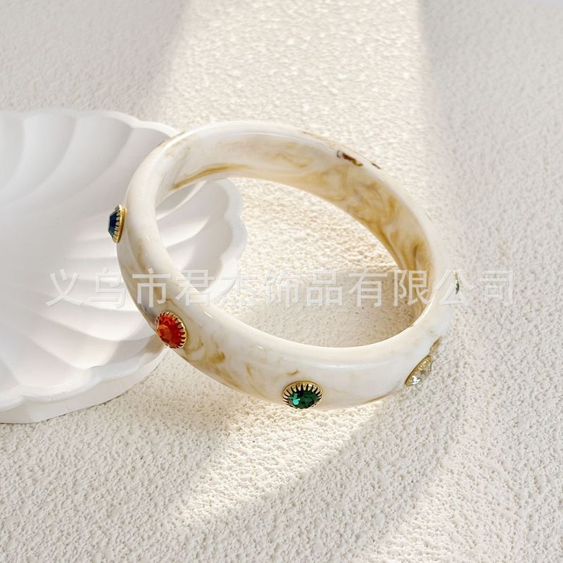欧美跨境镶嵌水钻珍珠贝壳手镯夸张时尚百搭手环轻奢宫廷风手饰女|undefined