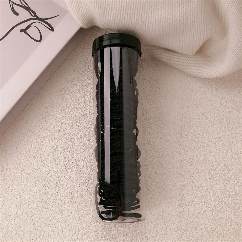 Cintas de goma enlatadas para mujeres de alta elasticidad duradera cuerdas de cabello para el cabello adornamiento de cabello nueva cinta de goma de alta cola de caballo anillo de cabello